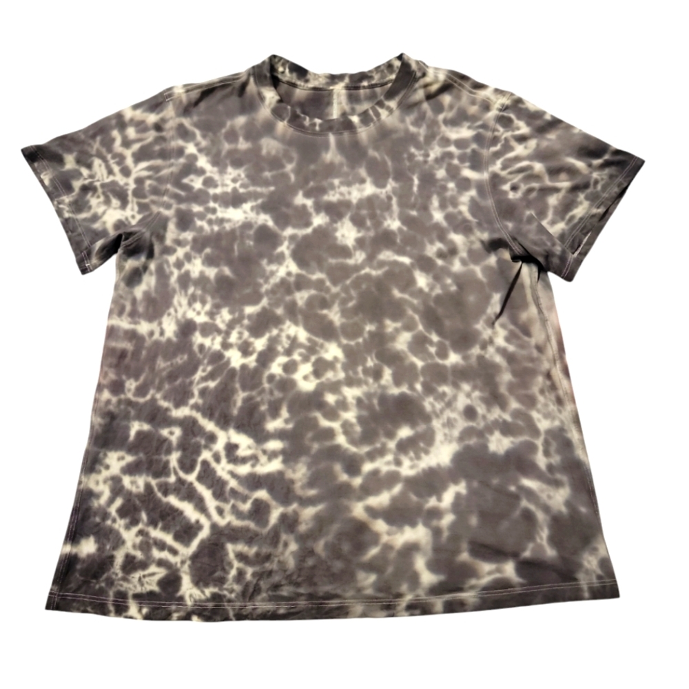 Lululemon All Yours Tee Tie Dye Marmoleado Graphite Grey Size Medium